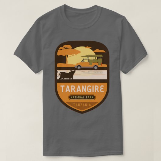 タランギール国立公園タンザニア Tシャツ (デザイン正面)