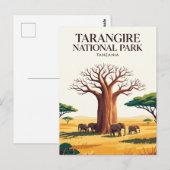 タランギーレ国立公園 タンザニア ポストカード (正面/裏面)