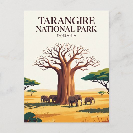 タランギーレ国立公園 タンザニア ポストカード (正面)