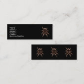 タランチュラのくも スキニー名刺 (正面/裏面)