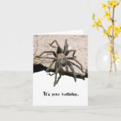 タランチュラのバースデー・カード カード (黄色い花)