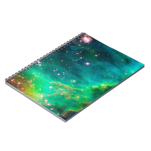 タランチュラの星雲の星団の銀河系のイメージ ノートブック (左側)