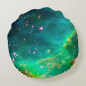 タランチュラの星雲の星団の銀河系のイメージ ラウンドクッション (裏面)