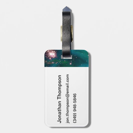 タランチュラの星雲の星団の銀河系のイメージ ラゲッジタグ (裏面縦)