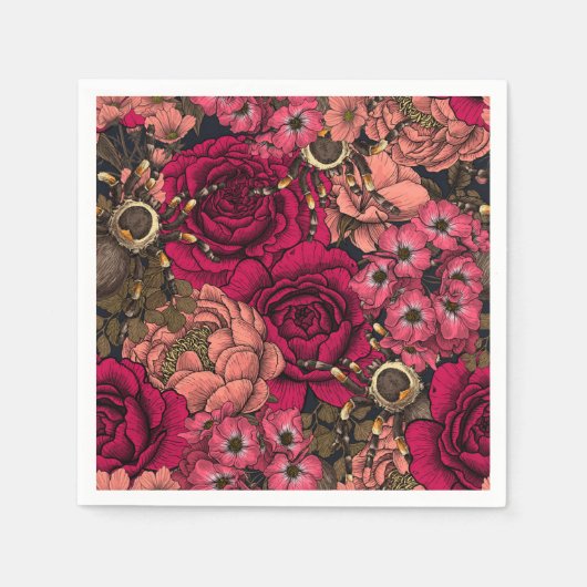 タランチュラガーデン4 スタンダードカクテルナプキン (正面)