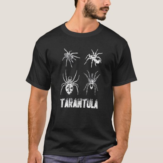 タランチュラスパイダーコブクモくもの巣アラクノフィレ Tシャツ (正面)