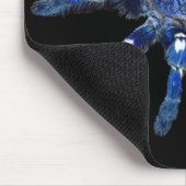 タランチュラスパイダー、アラチニッド、大きな青のスパイダー/ブラック マウスパッド (コーナー)