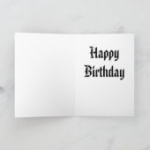 タランチュラモンスターのバースデー・カード カード (内部)