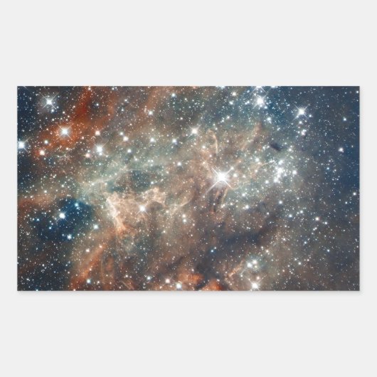 タランチュラ星雲のクローズアップ 長方形シール (正面)