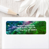 タランチュラ星雲の星の青からグリーンアドレス ラベル (インサイチュ)