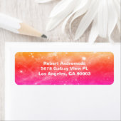 タランチュラ星雲の星オレンジピンクアドレス ラベル (インサイチュ)