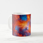 タランチュラ星雲カラフル赤外線宇宙写真 コーヒーマグカップ (正面左)