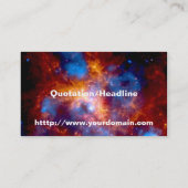 タランチュラ星雲 名刺 (裏面)