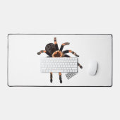 タランチュラ漫画イラストレーション デスクマット (キーボード&マウス)