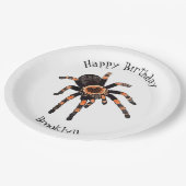 タランチュラ漫画イラストレーション ペーパープレート (アングル)