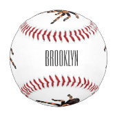 タランチュラ漫画イラストレーション 野球ボール (正面)