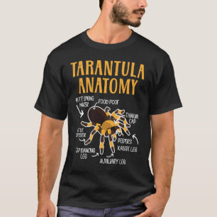 タランチュラ解剖学アラキノイド昆虫スパイダーウィスパー Tシャツ