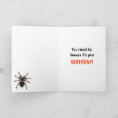 タランチュラ誕生日カード カード (内部)