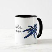 タランチュラ、タランチュルマニア、大きな青いクモ マグカップ (正面右)