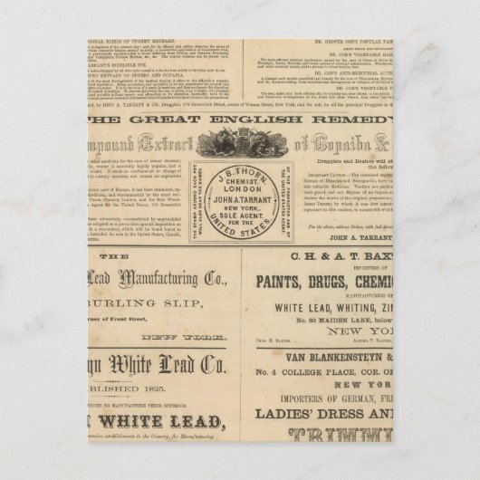 タラントの準備 ポストカード (正面)