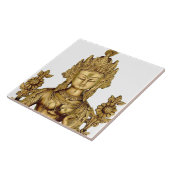 タラ仏の仏教の女神のヨガのチベットの芸術の平和 タイル (側面)