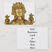 タラ仏の仏教の女神のヨガのチベットの芸術の平和 名刺 (正面/裏面)