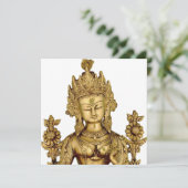 タラ仏の仏教の女神のヨガのチベットの芸術の平和 招待状 (スタンド正面)