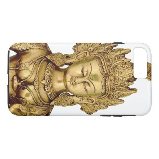 タラ仏の仏教の女神のヨガのチベットの芸術の平和 Case-Mate iPhoneケース (裏面(横))