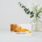 タラ肝油健康食品店 名刺 (スタンド正面)