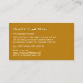 タラ肝油健康食品店 名刺 (裏面)