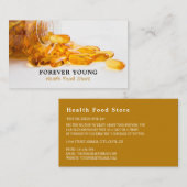 タラ肝油健康食品店 名刺 (正面/裏面)