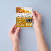 タラ肝臓油、健康食品広告店 チラシ (手)