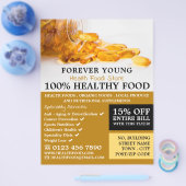 タラ肝臓油、健康食品広告店 チラシ (シングル)