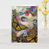 "タラ"の挨拶状 カード (黄色い花)