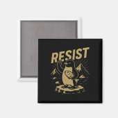 タリおもしろいに対するペンギンに抵抗するグラフィックペンギン マグネット (正面/裏面)