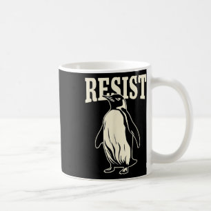 タリおもしろいに抗議するペンギン コーヒーマグカップ