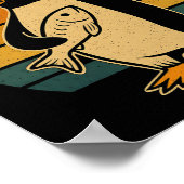 タリおもしろいに抗議するペンギン ポスター (角)