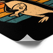 タリおもしろいに抗議するペンギン ポスター (角)