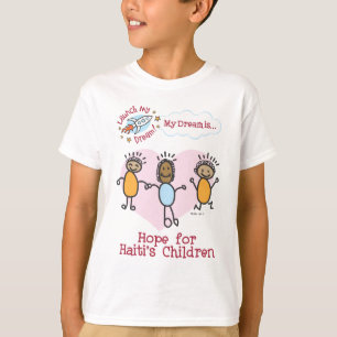 タリアの"ハイチの子供のための希望"のワイシャツ Tシャツ