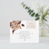 タリアボヘミアンテラコッタフローラブックスベビー 招待状 (スタンド正面)