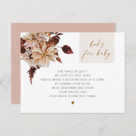 タリアボヘミアンテラコッタフローラブックスベビー 招待状