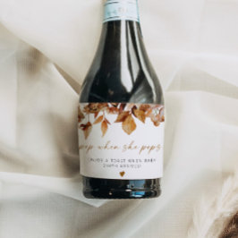 タリアボヘミアンテラコッタポップ・アートのフローラとき彼女のポップ スパークリングワインラベル