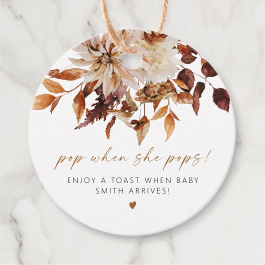 タリアボヘミアンテラコッタポップ・アートのフローラとき彼女のポップ フェイバータグ (正面)