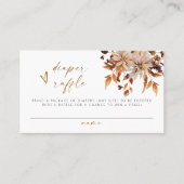 タリアボホテラコッタフローラおむつラッフルチケット プレイスカード (正面)