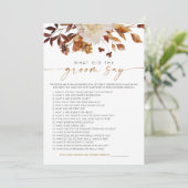 タリアボホ秋フローラ新郎はゲームを言った 招待状 (スタンド正面)