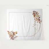 タリア ボヘミアンテラコッタアーチ ベイビーシャワーウェルカム タペストリー (正面(横))