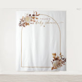 タリア ボヘミアンテラコッタアーチ ベイビーシャワーウェルカム タペストリー (正面)