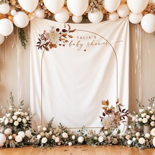 タリア ボヘミアンテラコッタアーチ ベイビーシャワーウェルカム タペストリー