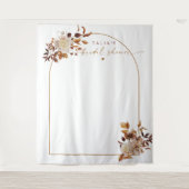 タリア ボヘミアンテラコッタ アーチ ブライダルシャワー タペストリー (正面)