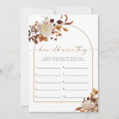 タリア・ボホ乾燥フローラ彼らはゲームをいくつだった 招待状 (正面)